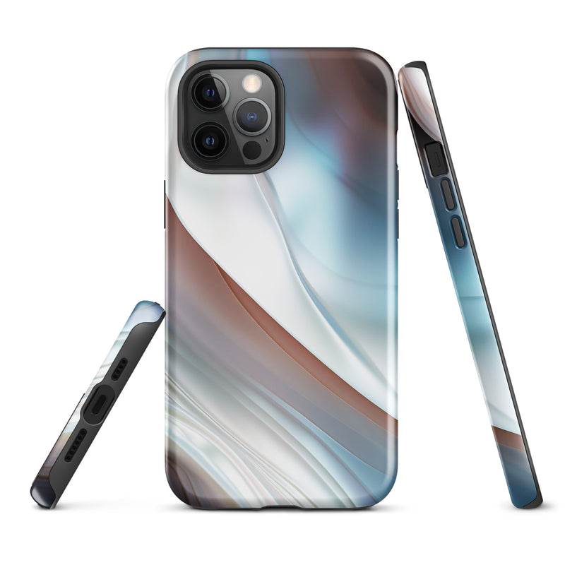 Load image into Gallery viewer, Pearl Blue iPhone Case Hardshell 3D Wrap Thermal CREATIVETECH