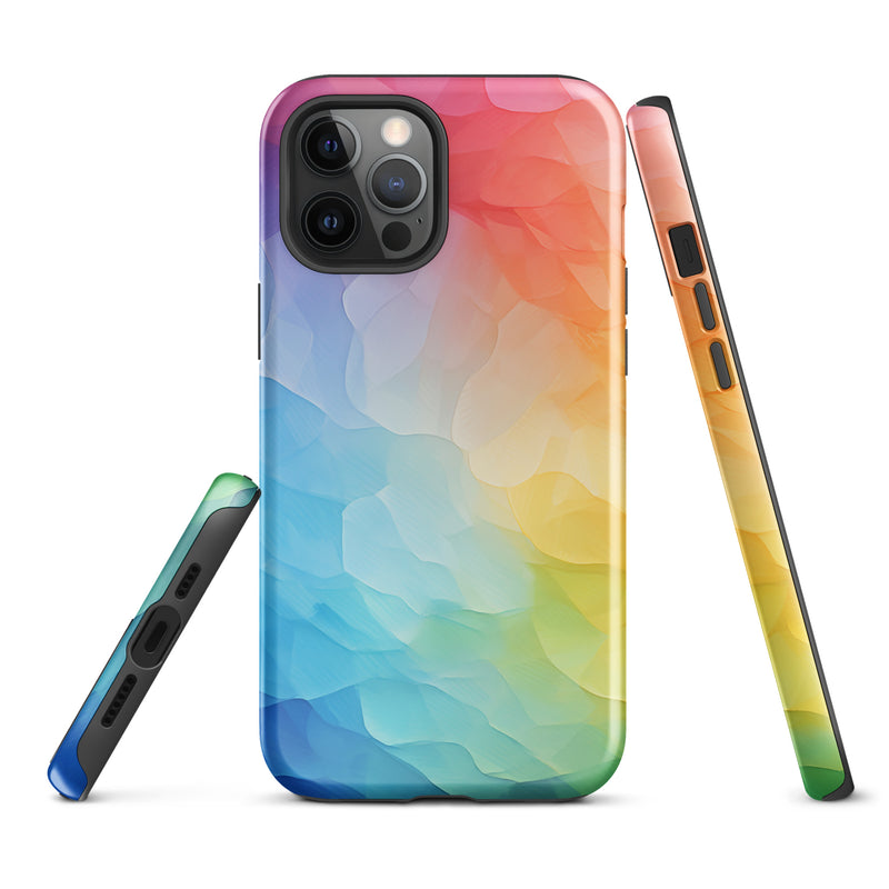 Load image into Gallery viewer, Pride Painted Glass iPhone Case Hardshell 3D Wrap Thermal CREATIVETECH