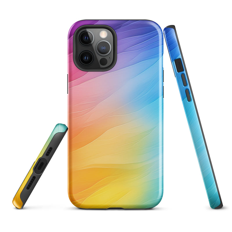 Load image into Gallery viewer, Soft Pride Colors iPhone Case Hardshell 3D Wrap Thermal CREATIVETECH