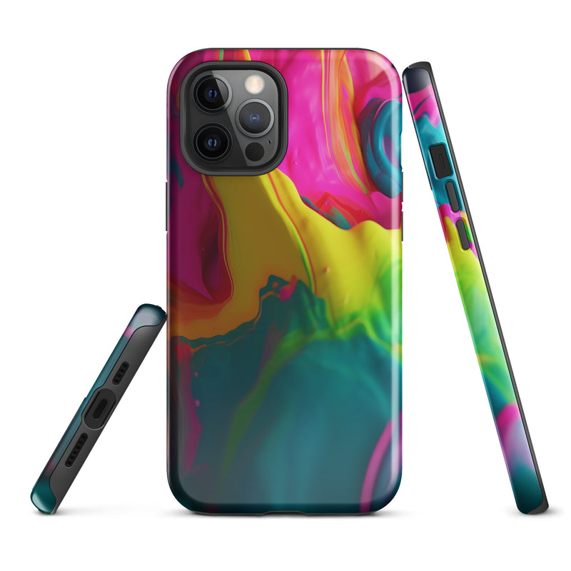 Load image into Gallery viewer, Pride Colorful Paint iPhone Case Hardshell 3D Wrap Thermal CREATIVETECH
