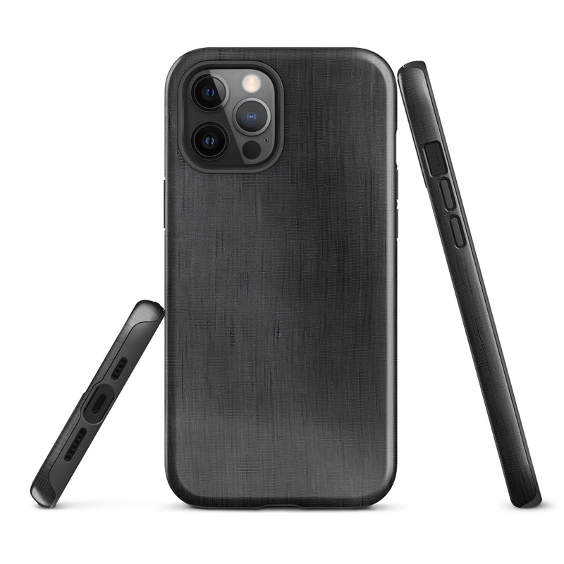 Load image into Gallery viewer, Classic Denim Dark Grey iPhone Case Hardshell 3D Wrap Thermal CREATIVETECH