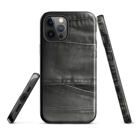 Dark Grey Denim Pocket iPhone Case Hardshell 3D Wrap Thermal CREATIVETECH