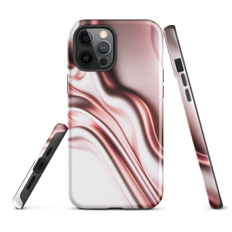 Load image into Gallery viewer, Rose Gold Silky Style iPhone Case Hardshell 3D Wrap Thermal Double Layer CREATIVETECH