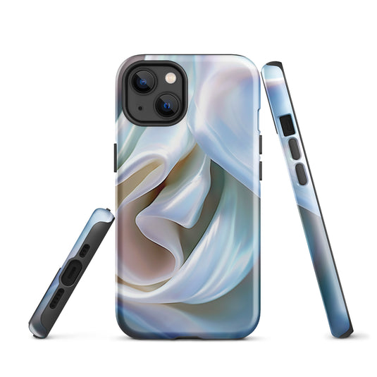 Tender White Pearl iPhone Case Hardshell 3D Wrap Thermal CREATIVETECH