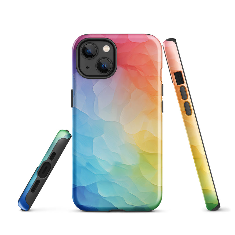 Load image into Gallery viewer, Pride Painted Glass iPhone Case Hardshell 3D Wrap Thermal CREATIVETECH