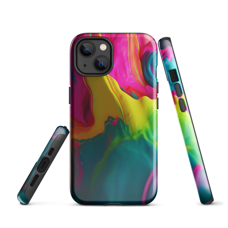 Load image into Gallery viewer, Pride Colorful Paint iPhone Case Hardshell 3D Wrap Thermal CREATIVETECH