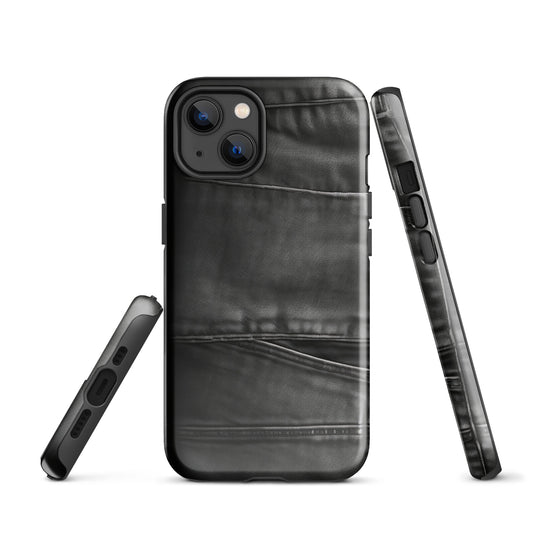 Dark Grey Denim Pocket iPhone Case Hardshell 3D Wrap Thermal CREATIVETECH