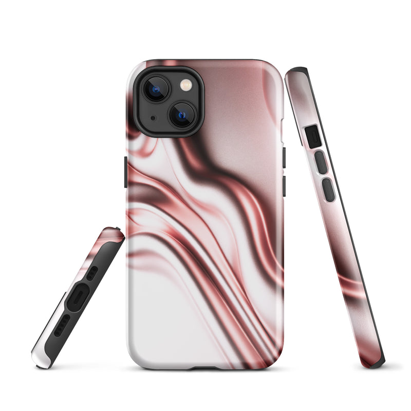 Load image into Gallery viewer, Rose Gold Silky Style iPhone Case Hardshell 3D Wrap Thermal Double Layer CREATIVETECH