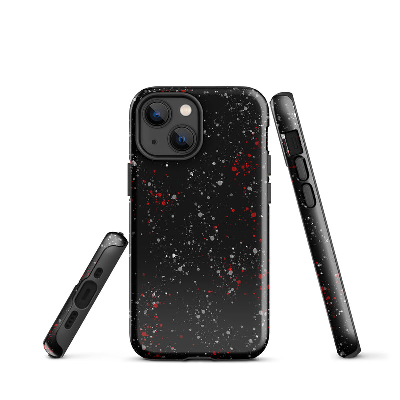 Load image into Gallery viewer, Painted Black Red White iPhone Case Hardshell 3D Wrap Thermal CREATIVETECH