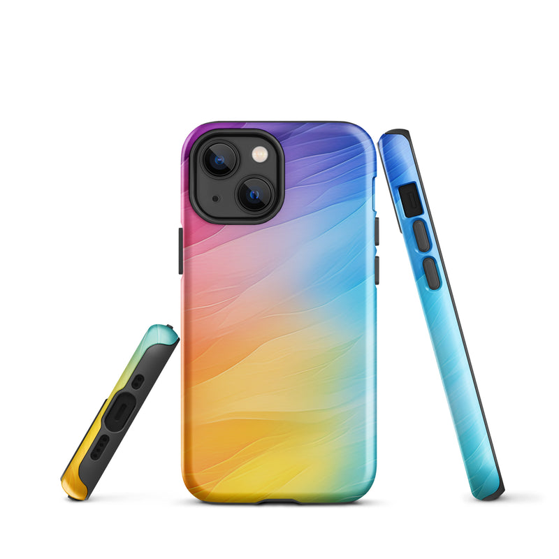 Load image into Gallery viewer, Soft Pride Colors iPhone Case Hardshell 3D Wrap Thermal CREATIVETECH