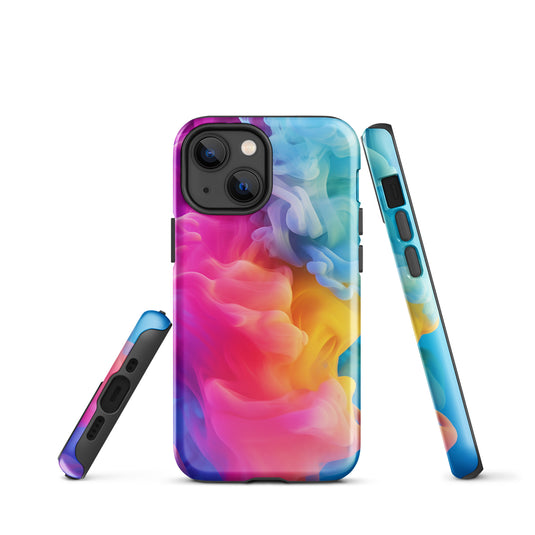 Pride Colorful Smoke iPhone Case Hardshell 3D Wrap Thermal CREATIVETECH