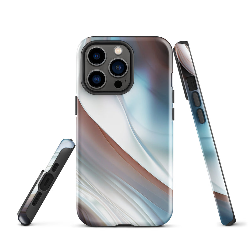 Load image into Gallery viewer, Pearl Blue iPhone Case Hardshell 3D Wrap Thermal CREATIVETECH