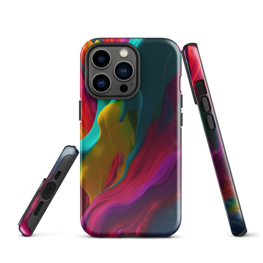 Red Purple Yellow Green Pride iPhone Case Hardshell 3D Wrap Thermal CREATIVETECH