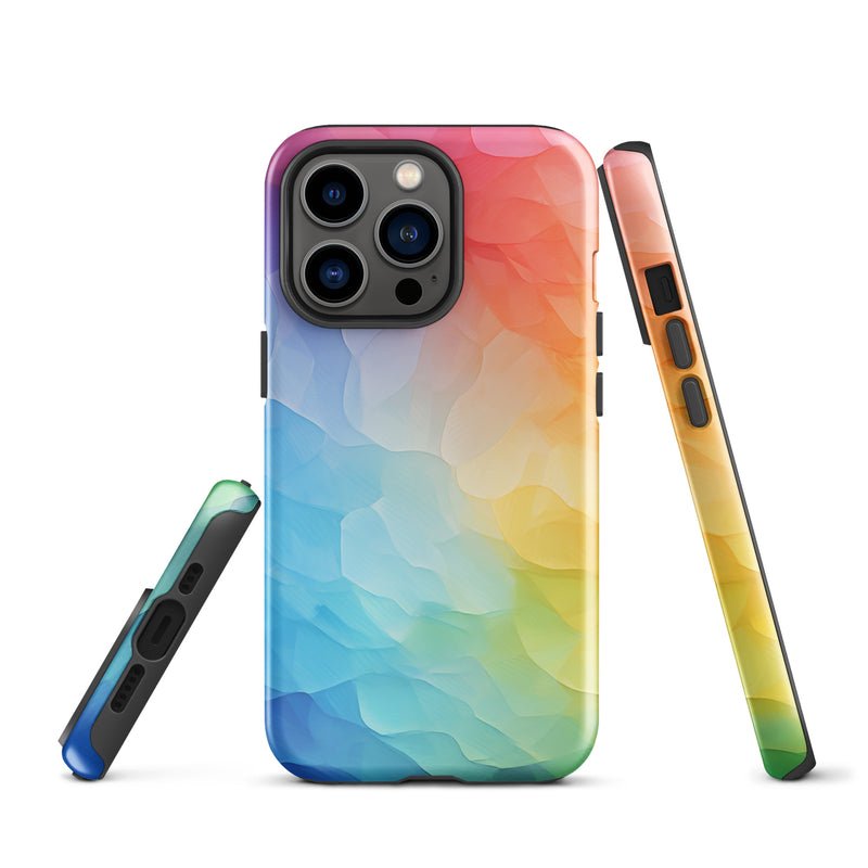 Load image into Gallery viewer, Pride Painted Glass iPhone Case Hardshell 3D Wrap Thermal CREATIVETECH
