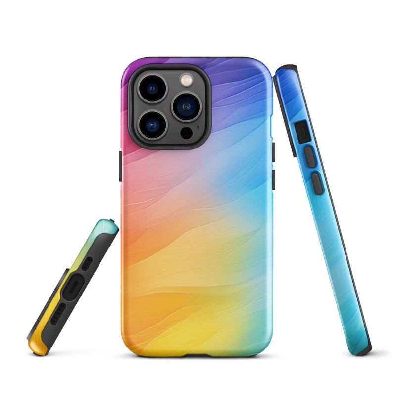 Load image into Gallery viewer, Soft Pride Colors iPhone Case Hardshell 3D Wrap Thermal CREATIVETECH
