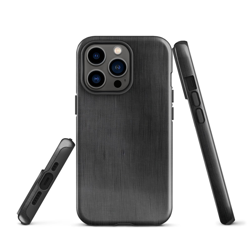 Load image into Gallery viewer, Classic Denim Dark Grey iPhone Case Hardshell 3D Wrap Thermal CREATIVETECH