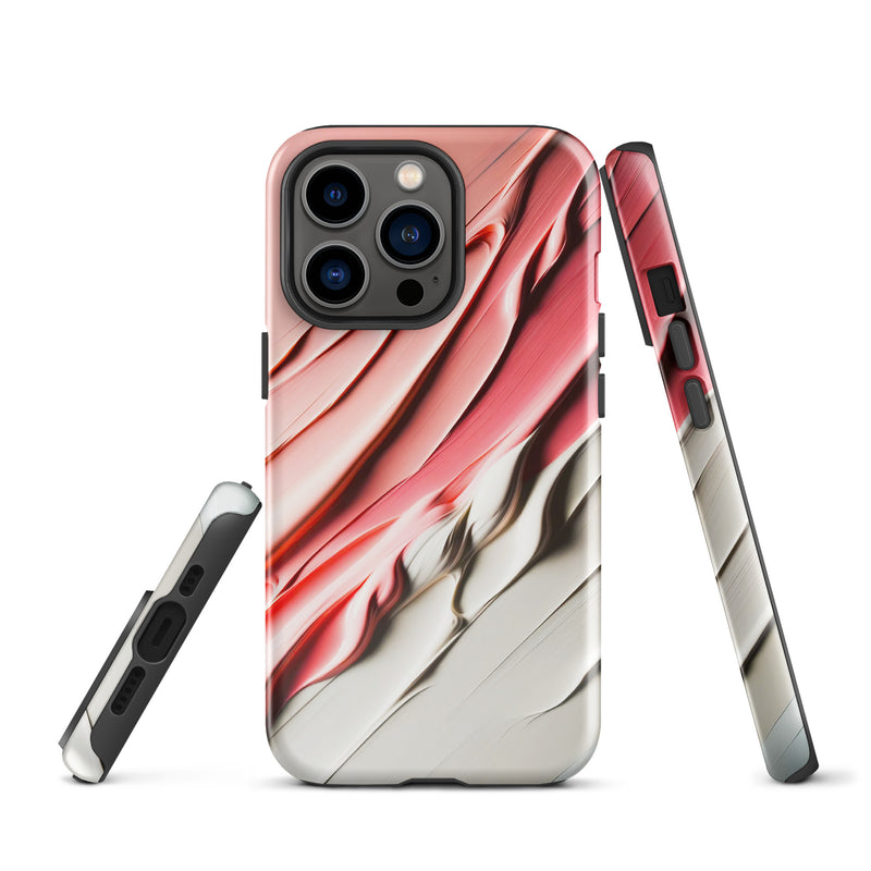 Load image into Gallery viewer, Delicate Pink Paint Style iPhone Case Hardshell 3D Wrap Thermal Double Layer CREATIVETECH