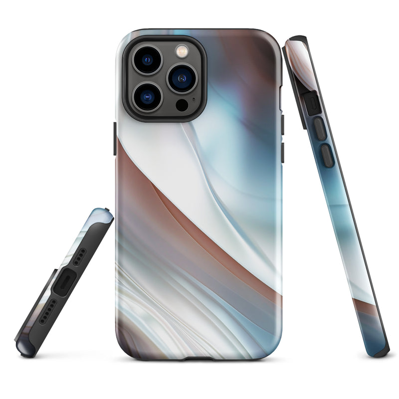 Load image into Gallery viewer, Pearl Blue iPhone Case Hardshell 3D Wrap Thermal CREATIVETECH