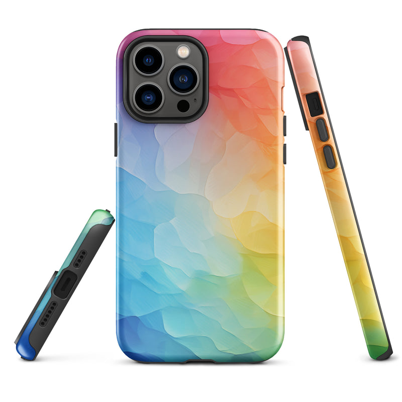 Load image into Gallery viewer, Pride Painted Glass iPhone Case Hardshell 3D Wrap Thermal CREATIVETECH
