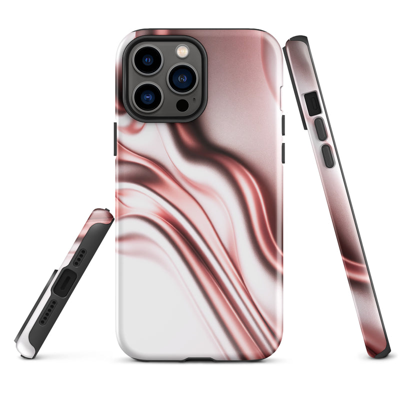 Load image into Gallery viewer, Rose Gold Silky Style iPhone Case Hardshell 3D Wrap Thermal Double Layer CREATIVETECH