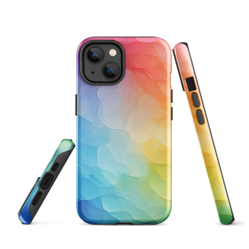 Load image into Gallery viewer, Pride Painted Glass iPhone Case Hardshell 3D Wrap Thermal CREATIVETECH