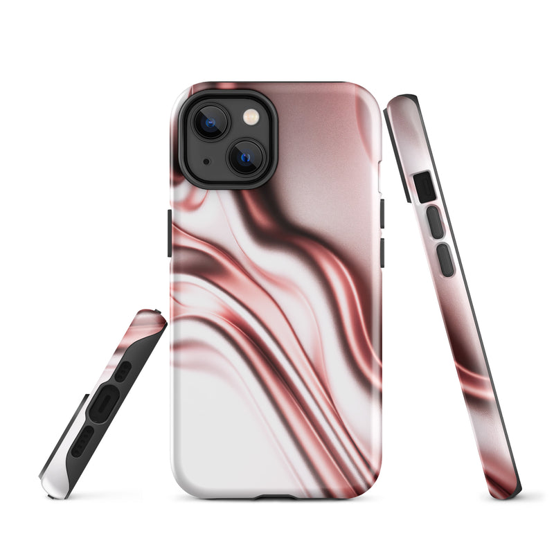 Load image into Gallery viewer, Rose Gold Silky Style iPhone Case Hardshell 3D Wrap Thermal Double Layer CREATIVETECH