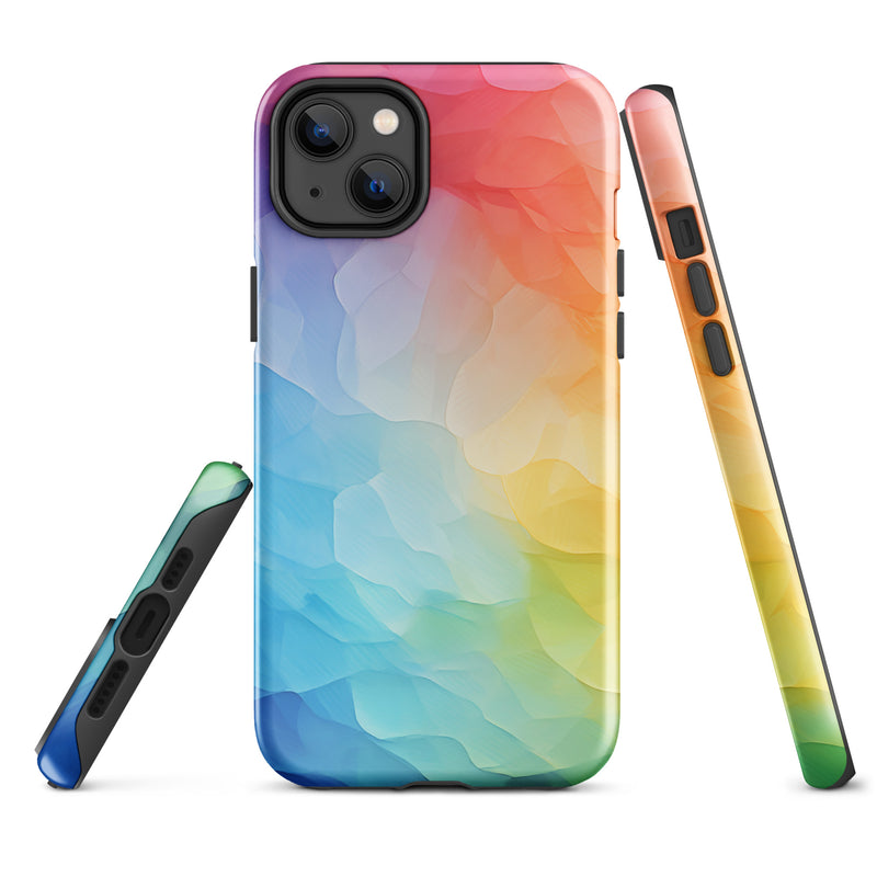 Load image into Gallery viewer, Pride Painted Glass iPhone Case Hardshell 3D Wrap Thermal CREATIVETECH
