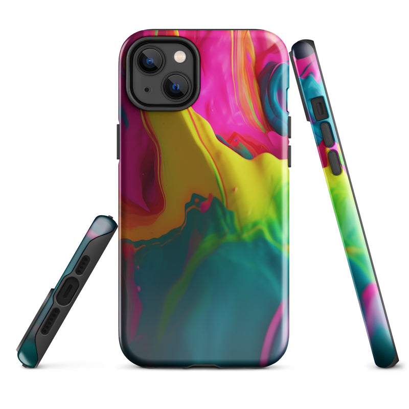 Load image into Gallery viewer, Pride Colorful Paint iPhone Case Hardshell 3D Wrap Thermal CREATIVETECH
