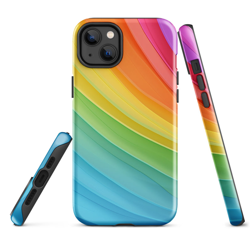 Load image into Gallery viewer, Pride Rainbow iPhone Case Hardshell 3D Wrap Thermal CREATIVETECH