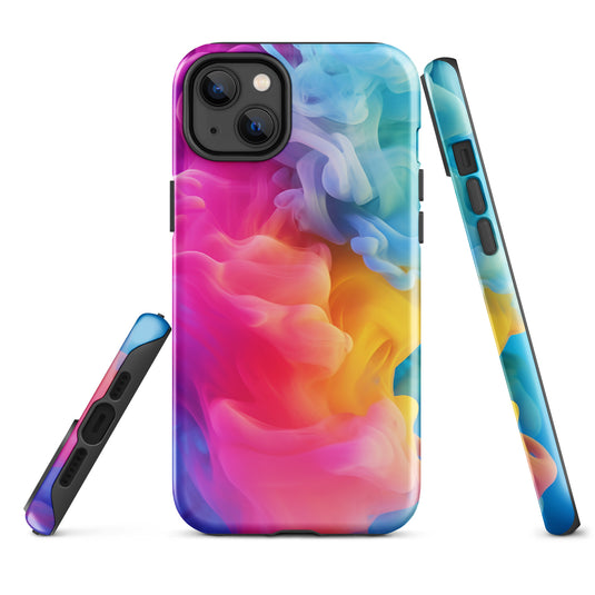 Pride Colorful Smoke iPhone Case Hardshell 3D Wrap Thermal CREATIVETECH