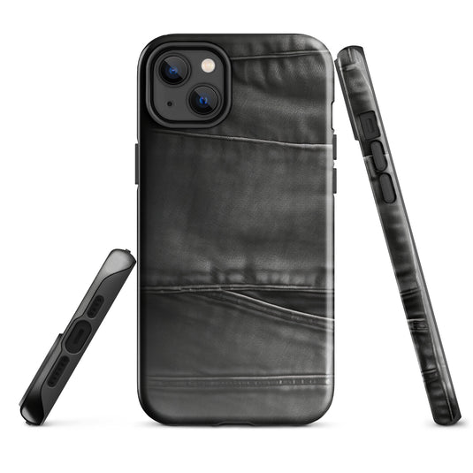 Dark Grey Denim Pocket iPhone Case Hardshell 3D Wrap Thermal CREATIVETECH