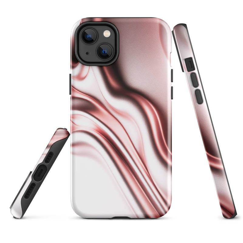 Load image into Gallery viewer, Rose Gold Silky Style iPhone Case Hardshell 3D Wrap Thermal Double Layer CREATIVETECH