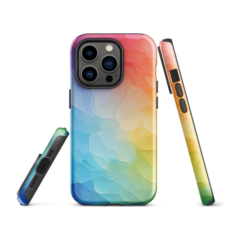 Load image into Gallery viewer, Pride Painted Glass iPhone Case Hardshell 3D Wrap Thermal CREATIVETECH
