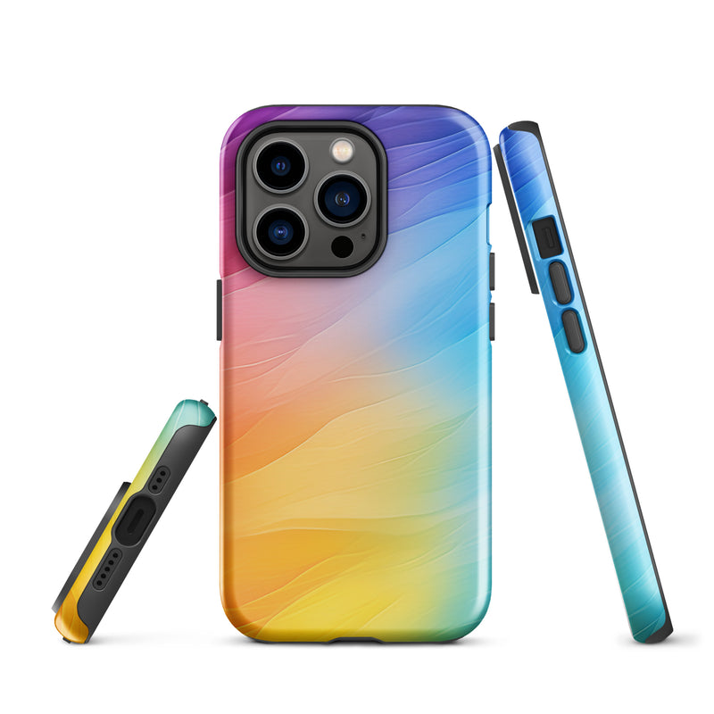 Load image into Gallery viewer, Soft Pride Colors iPhone Case Hardshell 3D Wrap Thermal CREATIVETECH