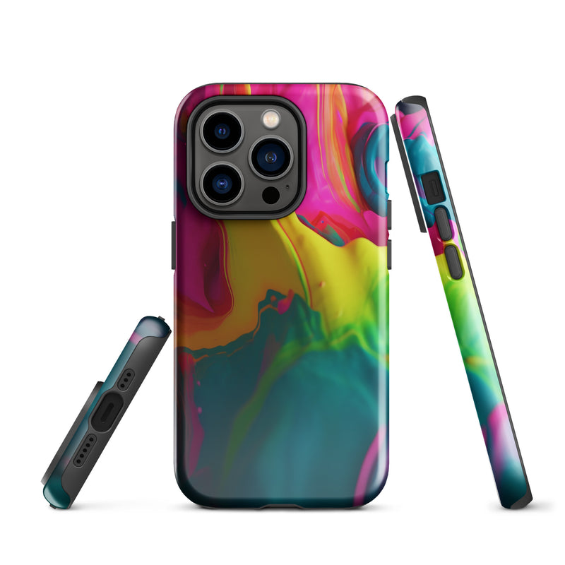 Load image into Gallery viewer, Pride Colorful Paint iPhone Case Hardshell 3D Wrap Thermal CREATIVETECH
