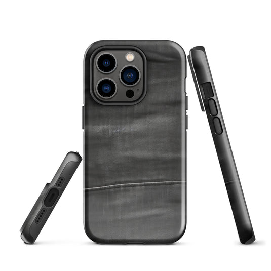Dark Grey Denim Cloth iPhone Case Hardshell 3D Wrap Thermal CREATIVETECH