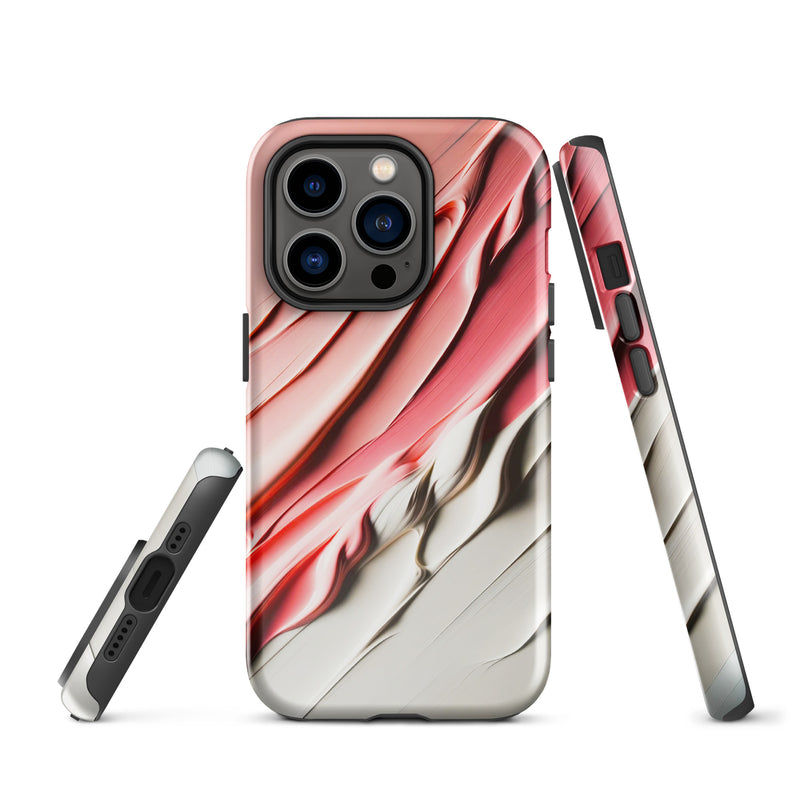 Load image into Gallery viewer, Delicate Pink Paint Style iPhone Case Hardshell 3D Wrap Thermal Double Layer CREATIVETECH