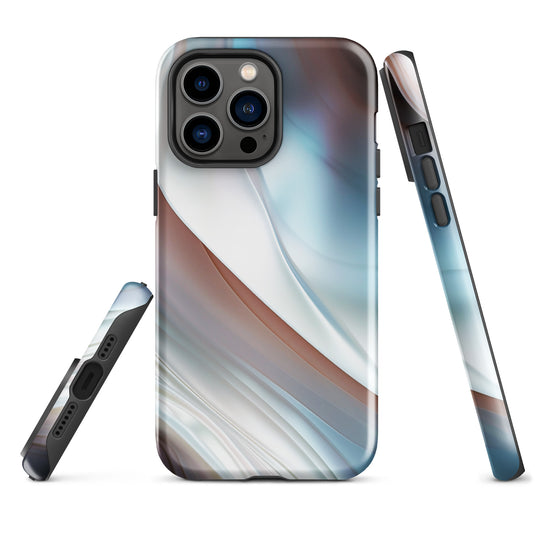Pearl Blue iPhone Case Hardshell 3D Wrap Thermal CREATIVETECH
