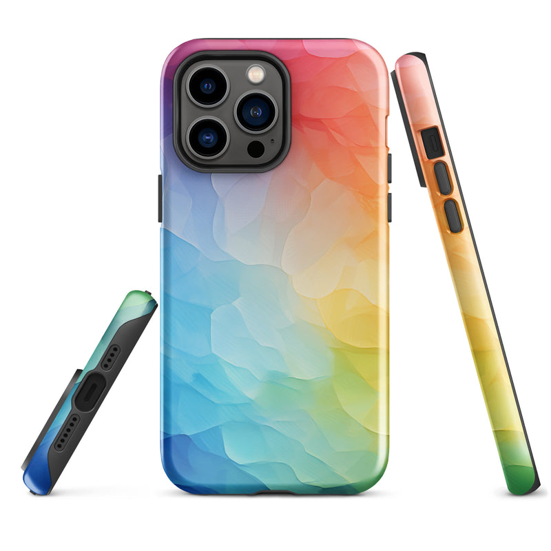 Load image into Gallery viewer, Pride Painted Glass iPhone Case Hardshell 3D Wrap Thermal CREATIVETECH
