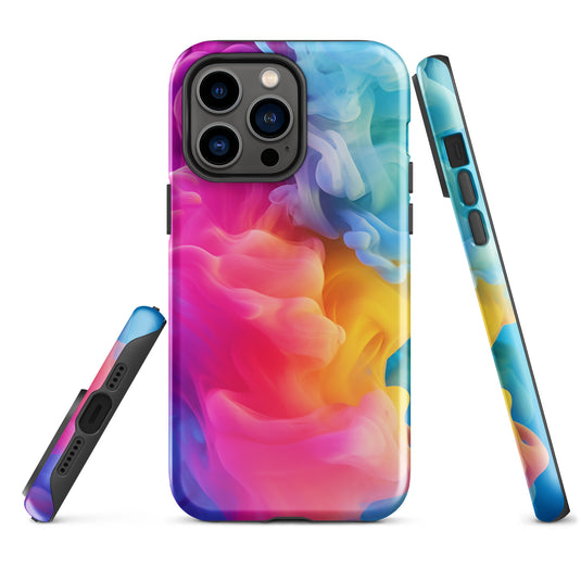 Pride Colorful Smoke iPhone Case Hardshell 3D Wrap Thermal CREATIVETECH