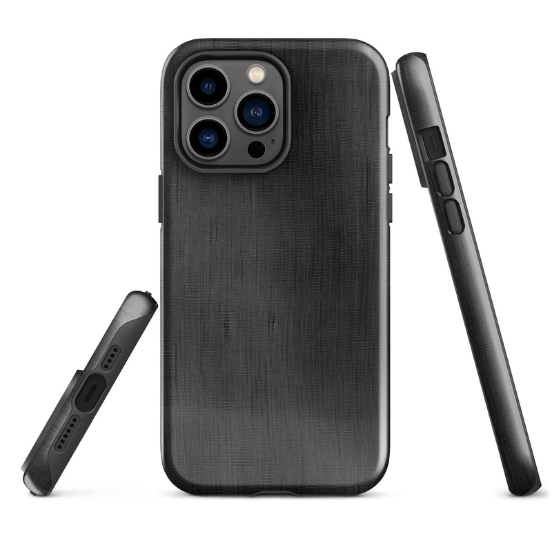 Load image into Gallery viewer, Classic Denim Dark Grey iPhone Case Hardshell 3D Wrap Thermal CREATIVETECH