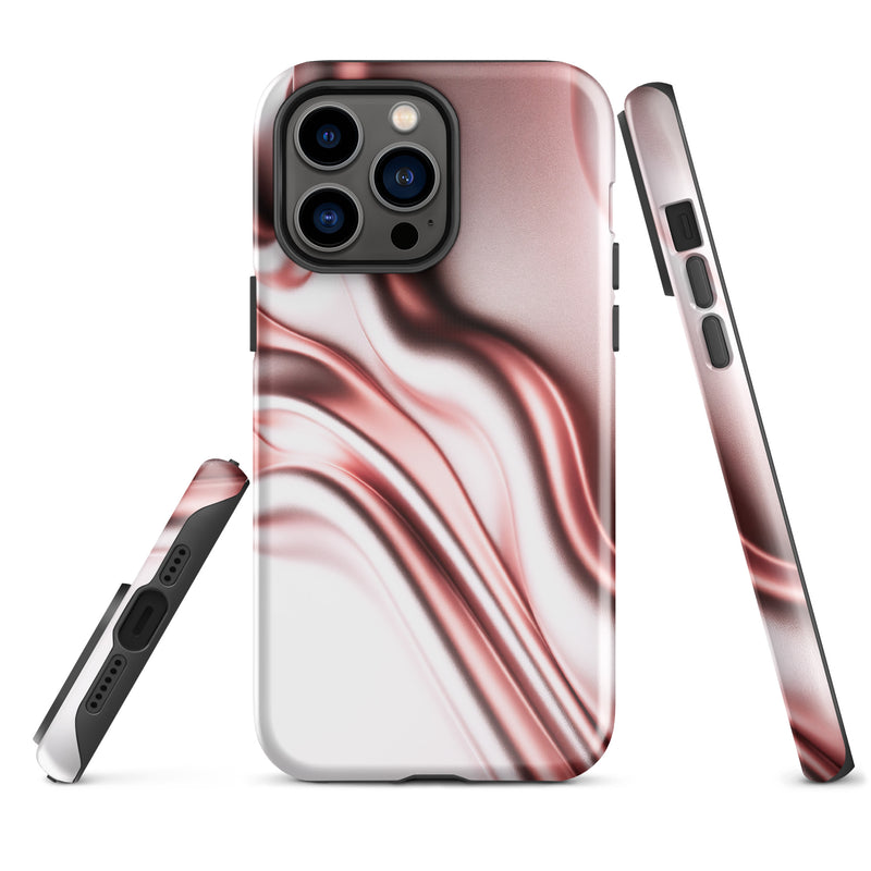 Load image into Gallery viewer, Rose Gold Silky Style iPhone Case Hardshell 3D Wrap Thermal Double Layer CREATIVETECH
