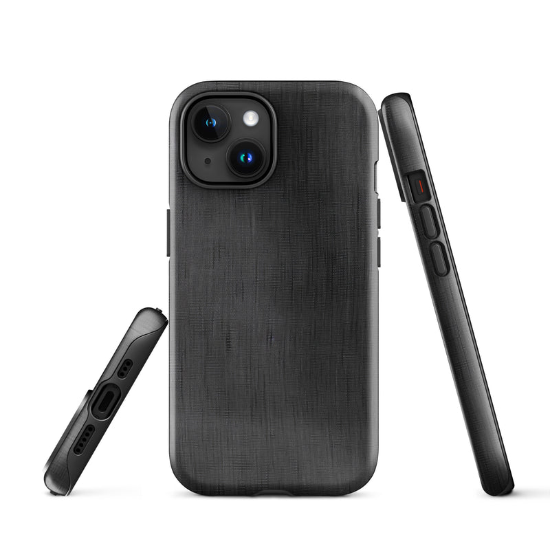 Load image into Gallery viewer, Classic Denim Dark Grey iPhone Case Hardshell 3D Wrap Thermal CREATIVETECH