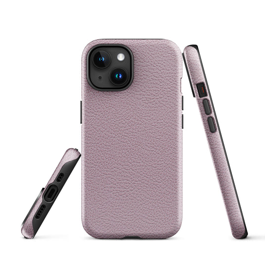 Ash Pink Leather iPhone Case Hardshell 3D Wrap Thermal CREATIVETECH