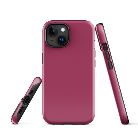 Lipstick Red iPhone Case Hardshell 3D Wrap Thermal Plain Color CREATIVETECH