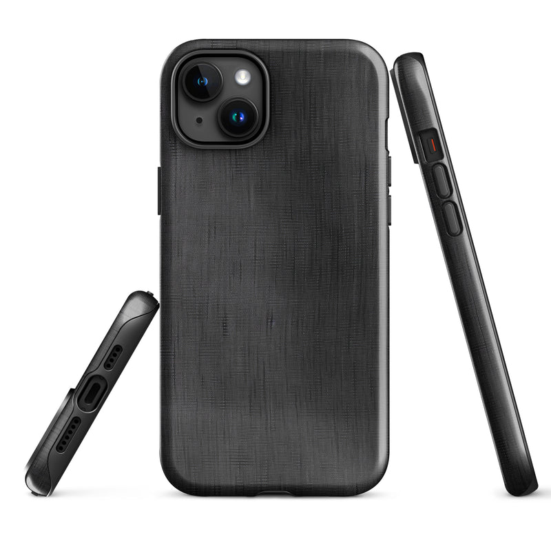 Load image into Gallery viewer, Classic Denim Dark Grey iPhone Case Hardshell 3D Wrap Thermal CREATIVETECH