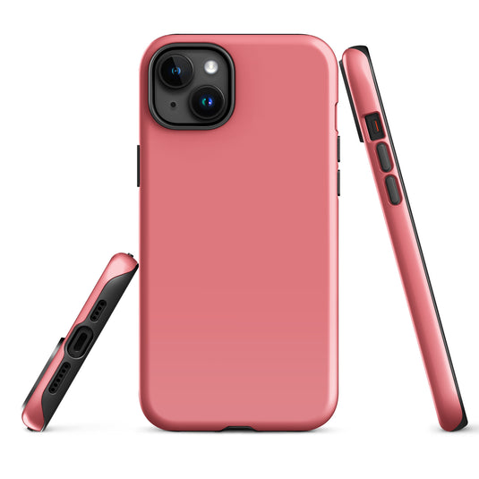 Frolly Red Pink iPhone Case Hardshell 3D Wrap Thermal Plain Color CREATIVETECH