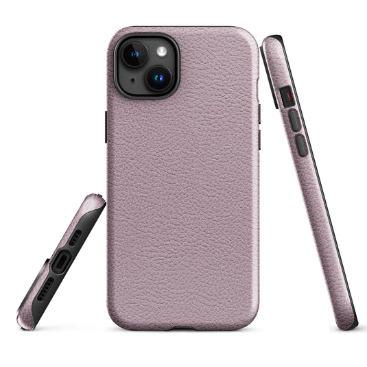 Ash Pink Leather iPhone Case Hardshell 3D Wrap Thermal CREATIVETECH