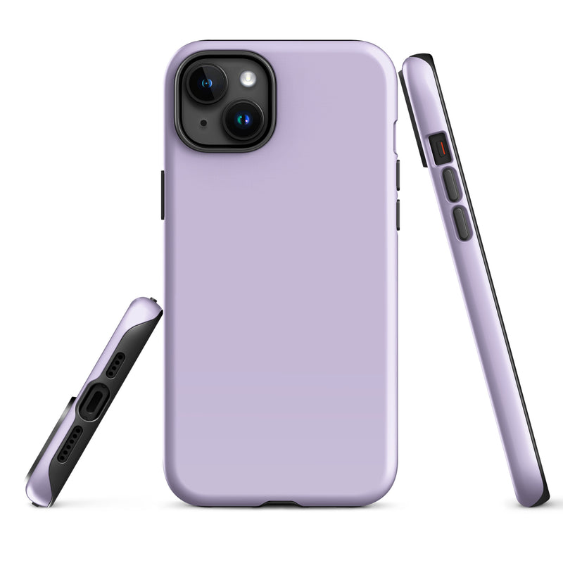 Load image into Gallery viewer, Fog Violet iPhone Case Hardshell 3D Wrap Thermal Plain Color CREATIVETECH