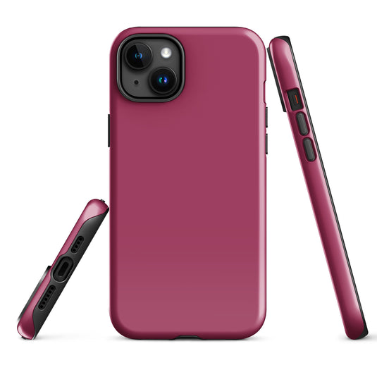 Lipstick Red iPhone Case Hardshell 3D Wrap Thermal Plain Color CREATIVETECH